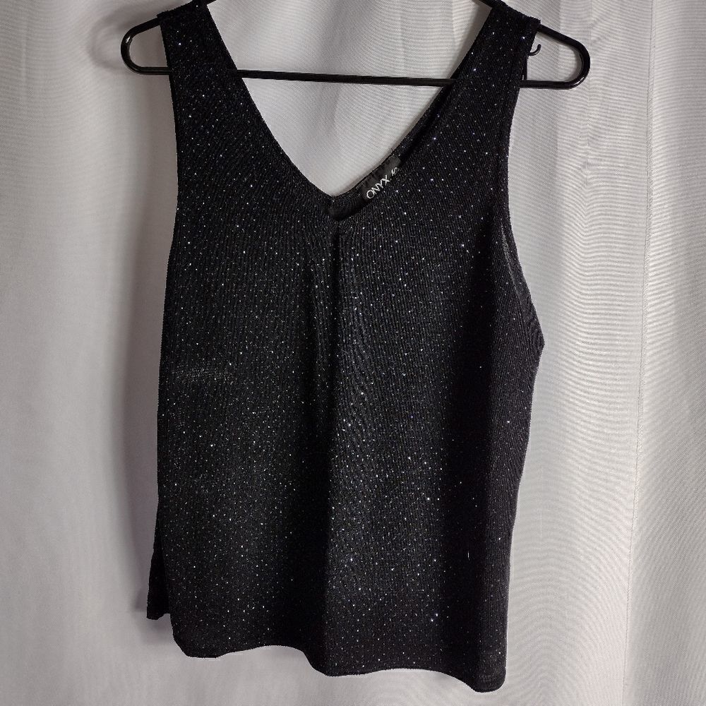 Onyx nite glitter tank